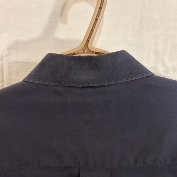 Men's Long Sleeve Navy Blue Dress Shirt from Protocol Size 18.5 - Picture 2 of 8